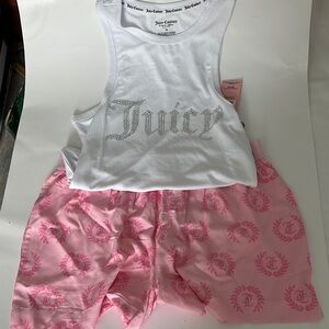 Juicy Couture White and Pink Casual Set